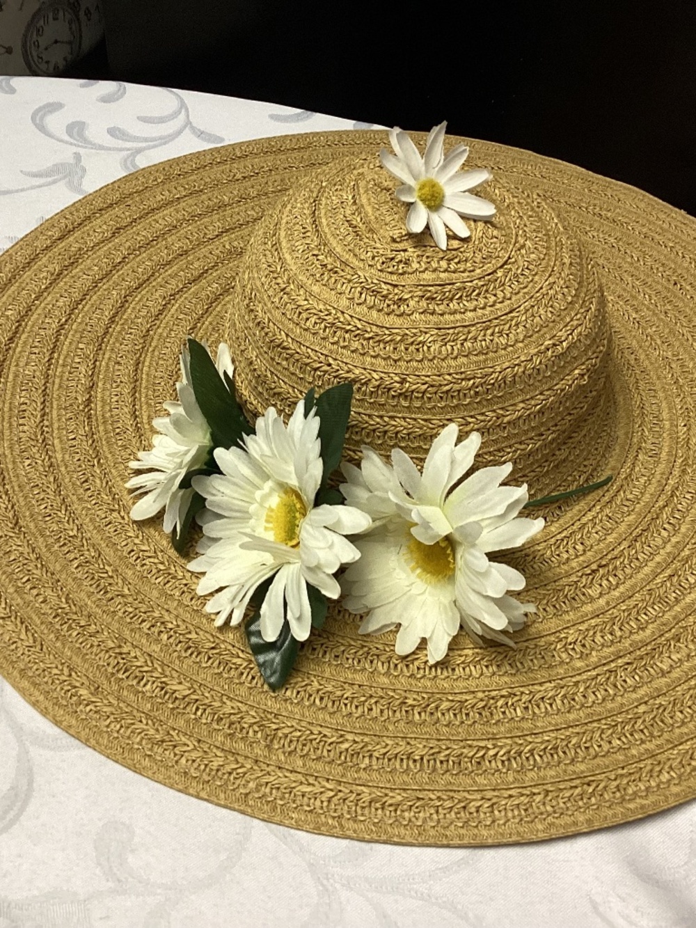 a new day Natural Straw Hat with DAISYS. IF YOU CHOOSE